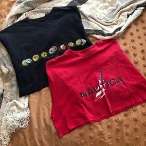 Vintage Cropped T-Shirt Bundle